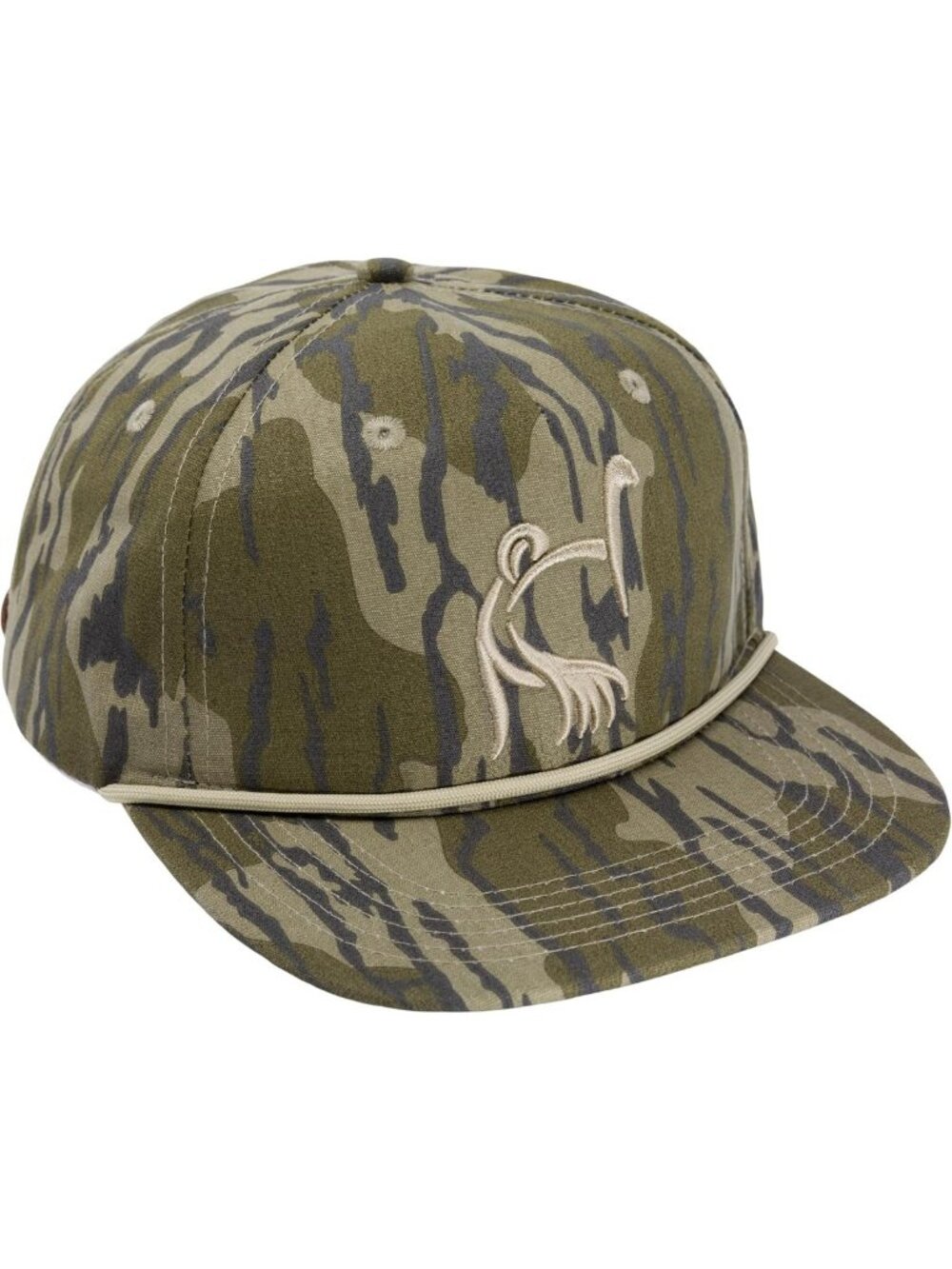 Mid Crown Adjustable Rope Hat - Cotton/Polyester Blend, Brass Buckle, Outdoor